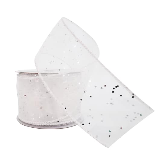 2.5"x 10yd. Glitter Shimmer Wired Ribbon by Celebrate It® Specialty
